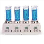 LCD数控加热型四通道磁力搅拌器，陶瓷涂层盘面