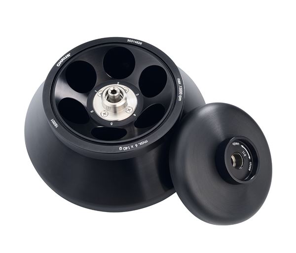 Frontier™ 转子 最大速度：13,000rpm，最大离心力：21,726g，最大称量值（转子）：6 x 85ml