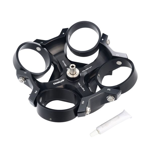 Frontier™ 转子 最大速度：4,500rpm，最大离心力：3,780g，最大称量值（转子）：4 x 250ml