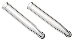 Inserts for 1.5 mL large opening vials volume 0.1 mL, clear glass conical, pkg of 1000 ea