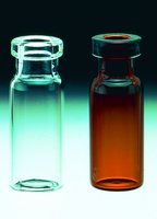 自动进样器样品瓶，12×32mm 标准口 Autosampler crimp top vials 12 x 32mm standard opening volume 2 mL, amber glass