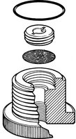 用于大柱子的接头 End-fitting adapter for large columns NPTF 3/8 in.