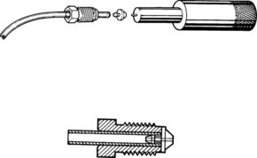 用于较大色谱柱的管道连接头 Tubing connector for large columns Insert, tube I.D. 2 mm