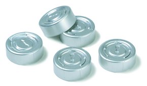 铝钳口密封件（不带隔垫） Aluminum crimp seal (without septum), silver aluminum tear-away, diam. 20 mm, pkg of 10