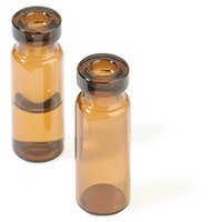 2mL 12×32mm 棕色玻璃钳口样品瓶 Vials, 2 mL crimp top, amber glass, 12 x 32 mm vial type, standard opening, O.