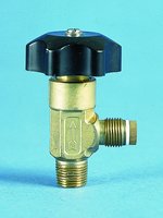 Lecture-bottle valve CGA Inlet for 180M/110F, brass