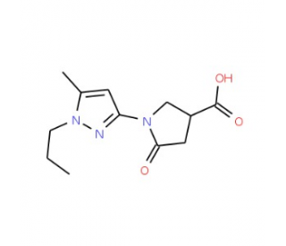 1-(5-Methyl-1-propyl-1H-pyrazol-3-yl)-5-oxopyrrolidine-3-carboxylic acid  500 mg