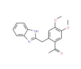 1-[2-(1H-Benzimidazol-2-ylmethyl)-4,5-dimethoxyphenyl]ethanone  500 mg