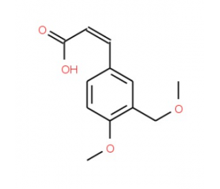 (2E)-3-[4-Methoxy-3-(methoxymethyl)phenyl]-acrylic acid  500 mg