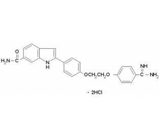 p-Amidinophenyl p-(6-amidino-2-indolyl)phenyl ether dihydrochloride  5 mg