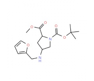 1-tert-Butyl 2-methyl (2S,4S)-4-[(2-furylmethyl)-amino]pyrrolidine-1,2-dicarboxylate  500 mg