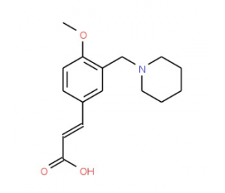 (2E)-3-[4-Methoxy-3-(piperidin-1-ylmethyl)phenyl]-acrylic acid  500 mg