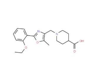 1-{[2-(2-Ethoxyphenyl)-5-methyl-1,3-oxazol-4-yl]-methyl}piperidine-4-carboxylic acid  500 mg