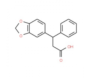 3-(1,3-Benzodioxol-5-yl)-3-phenylpropanoic acid  500 mg