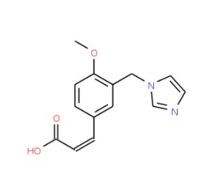 (2E)-3-[3-(1H-Imidazol-1-ylmethyl)-4-methoxyphenyl]acrylic acid  500 mg