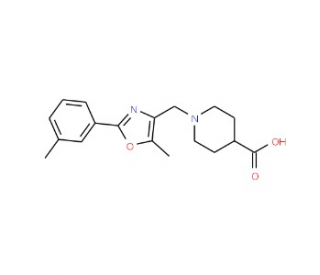 1-{[5-Methyl-2-(3-methylphenyl)-1,3-oxazol-4-yl]-methyl}piperidine-4-carboxylic acid  500 mg