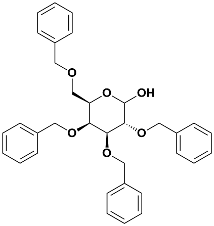 2，3，4，6-四-O-(苯基甲基)-D-吡喃半乳糖|2,3,4,6-Tetra-O-Benzyl-D-Galactopyranose|6386-24-9|TCI|98.0%(LC)|1G