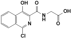 2-(1-氯-4-羟基异喹啉-3-甲酰胺)乙酸|(1-Chloro-4-Hydroxyisoquinoline-3-Carbonyl)Glycine|223387-75-5|源叶|25mg