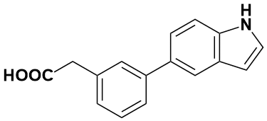 2-(3-(1H-吲哚-5-基)苯基)乙酸|2-(3-(1H-Indol-5-Yl)Phenyl)Acetic Acid|886363-20-8|乐研|97%|100mg