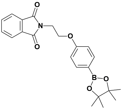 2-(2-(4-(4,4,5,5-四甲基-1,3,2-二氧硼杂环戊烷-2-基)苯氧基)乙基)异吲哚啉-1,3-二酮|2-(2-(4-(4,4,5,5-Tetramethyl-1,3,2-dioxabo