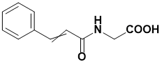 2-(3-苯基丙烯酰胺)乙酸|Cinnamoylglycine|16534-24-0|Adamas life|≥98%（以实测数值为准）|BR|25mg