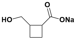 2-(羟甲基)环丁烷甲酸钠|Sodium 2-(Hydroxymethyl)Cyclobutanecarboxylate|2664429-45-0|Adamas|97%|RG|250mg