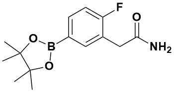 2-(2-氟-5-(硼酸频哪醇酯-2-基)苯基)乙酰胺|2-(2-Fluoro-5-(4,4,5,5-Tetramethyl-1,3,2-Dioxaborolan-2-Yl)Phenyl)Acetam