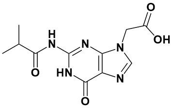 2-(2-异丁酰氨基-6-氧代-1H-嘌呤-9(6H)-基)乙酸|2-(2-Isobutyramido-6-oxo-1H-purin-9(6H)-yl)acetic acid|172405-20-8|