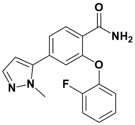 2-(2-氟苯氧基)-4-(1-甲基-1H-吡唑-5-基)苯甲酰胺|2-(2-Fluorophenoxy)-4-(1-methyl-1H-pyrazol-5-yl)benzamide|2682114-