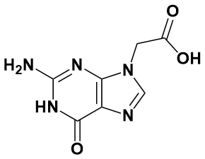 2-(2-氨基-6-氧代-1H-嘌呤-9(6H)-基)乙酸|2-(2-Amino-6-Oxo-1H-Purin-9(6H)-Yl)Acetic Acid|281676-77-5|Adamas|98%|