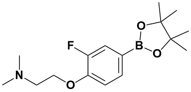 2-(2-氟-4-(4,4,5,5-四甲基-1,3,2-二氧硼杂环戊烷-2-基)苯氧基)-N,N-二甲基乙胺|2-(2-Fluoro-4-(4,4,5,5-Tetramethyl-1,3,2-Diox