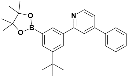 2-(3-(叔丁基)-5-(4,4,5,5-四甲基-1,3,2-二氧杂硼烷-2-基)苯基)-4-苯基吡啶|2-(3-(Tert-Butyl)-5-(4,4,5,5-Tetramethyl-1,3,2-