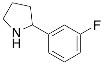 2-(3-氟苯基)吡咯烷|2-(3-Fluorophenyl)pyrrolidine|298690-72-9|Adamas|95%|RG|100mg
