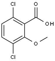 麦草畏 结构式