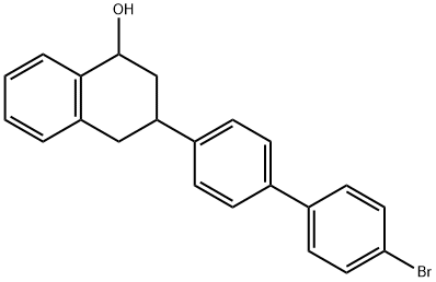 3-(4<i></i>'-溴[1,1<i></i>'-联苯]-4-基)-1,2,3,4-四氢-1-萘酚 结构式