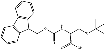 Fmoc-O-叔丁基-D-絲氨酸 結(jié)構(gòu)式