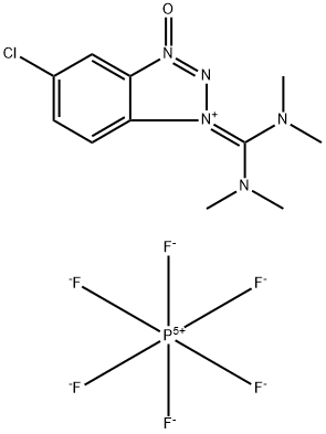 HCTU6-氯苯并三氮唑-1,1,3,3-四甲基脲六氟磷酸酯 結(jié)構(gòu)式