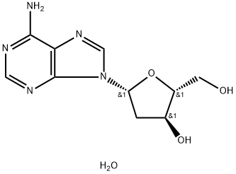 2<i></i>'-脱氧腺苷一水合物 结构式