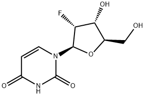 2<i></i>'-氟-2<i></i>'-脱氧尿苷 结构式