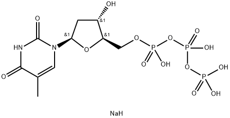 胸苷-5<i></i>'-三磷酸三钠盐 结构式