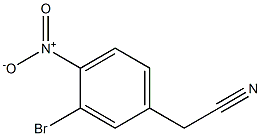 2-(3-BROMO-4-NITROPHENYL)ACETO<i></i>NITRILE 结构式