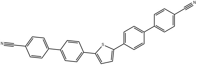 4<i></i>',4<i></i>'<i></i>'<i></i>'-(噻吩-2,5-二基)双(([1,1<i></i>'-联苯]-4-甲腈)) 结构式