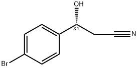 (R)-3-(4<i></i>'-BROMOPHENYL)-3-HYDROXYPROPANENITRILE 结构式