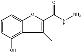 4-羟基-3-甲基苯并呋喃-2-碳酰肼 结构式