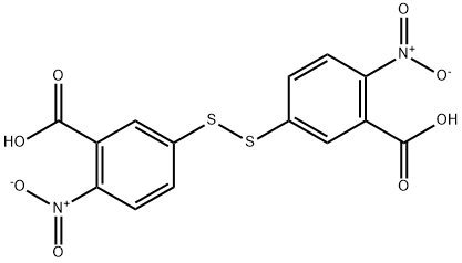 5,5<i></i>'-二硫双(2-硝基苯甲酸) 结构式