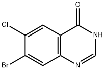 7-溴-6-氯-4(3H)-喹唑啉酮 結(jié)構(gòu)式