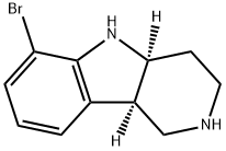 （4aS,9bR）-6-溴-2,3,4,4a,5,9b-六氫-1H-吡啶并[4,3-B]吲哚 結(jié)構(gòu)式