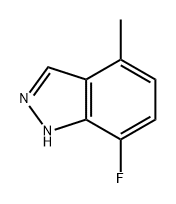 7-氟-4-甲基-1H-吲唑 结构式