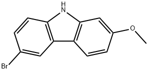 6-溴-2-甲氧基-9H-咔唑 结构式