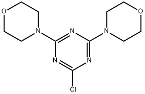 2-氯-4,6-二吗啉-4-基-1,3,5-三嗪 结构式